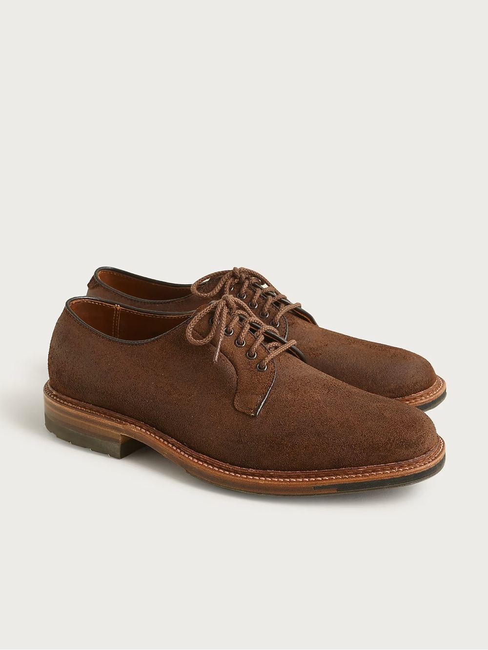 NEW Alden® for J.Crew plain-toe bluchers